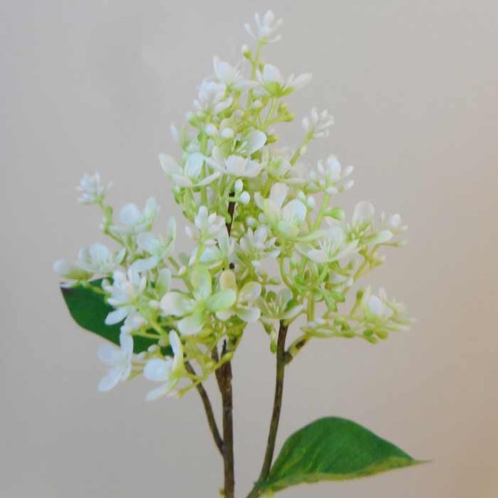 Short Stem Artificial Lilac Blossom Cream 37cm Artificial Flowers